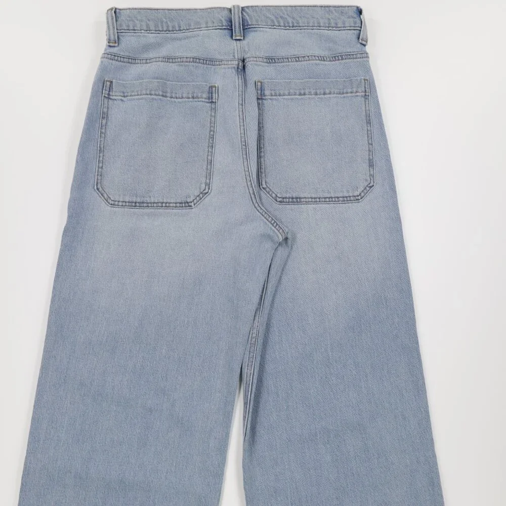 Hollister Men‎ Astronaut Embroidered Supper Baggy Denim Jeans Light Blue W33 L32